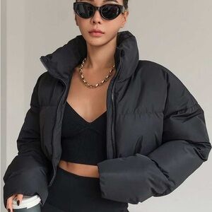 SHEIN Black Puffer Jacket